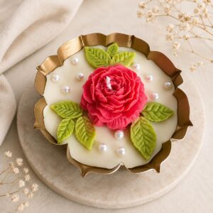 Red Peony Urli Candle